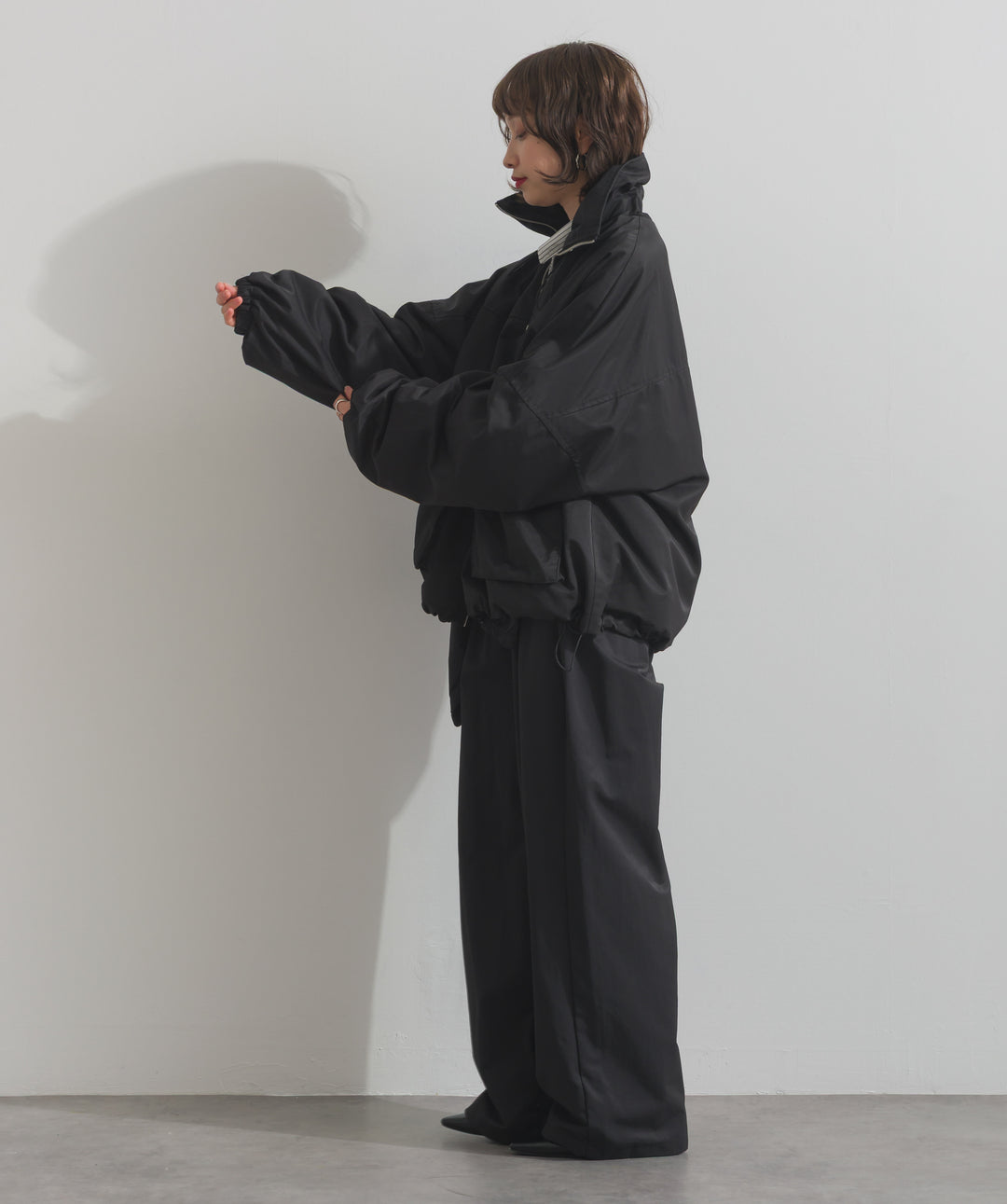 合繊ツイルスタンドジャッケット