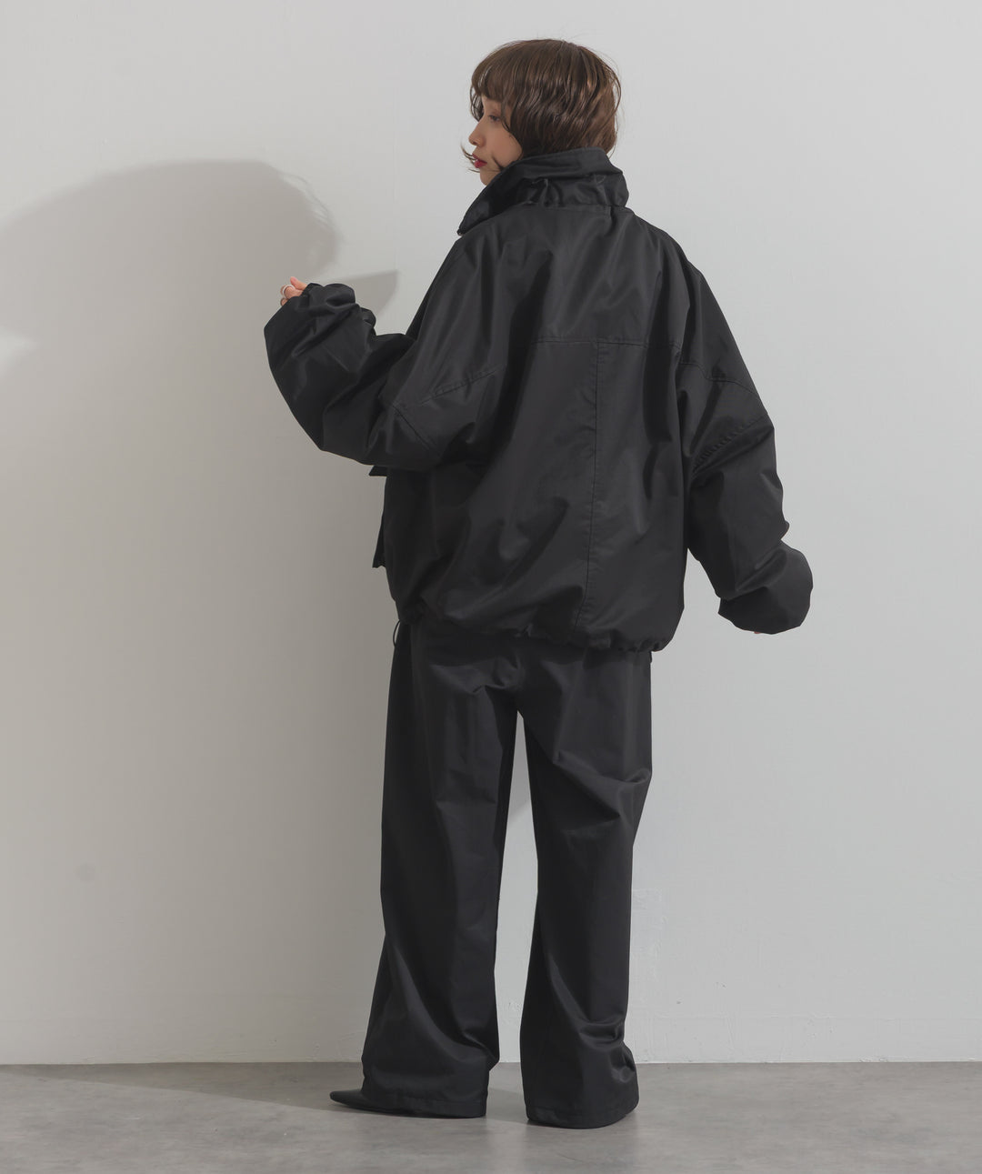 合繊ツイルスタンドジャッケット