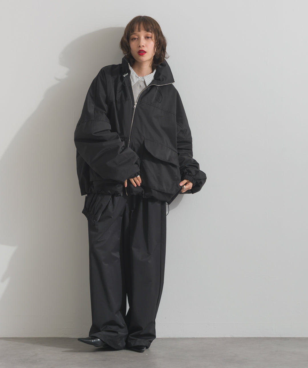 合繊ツイルスタンドジャッケット