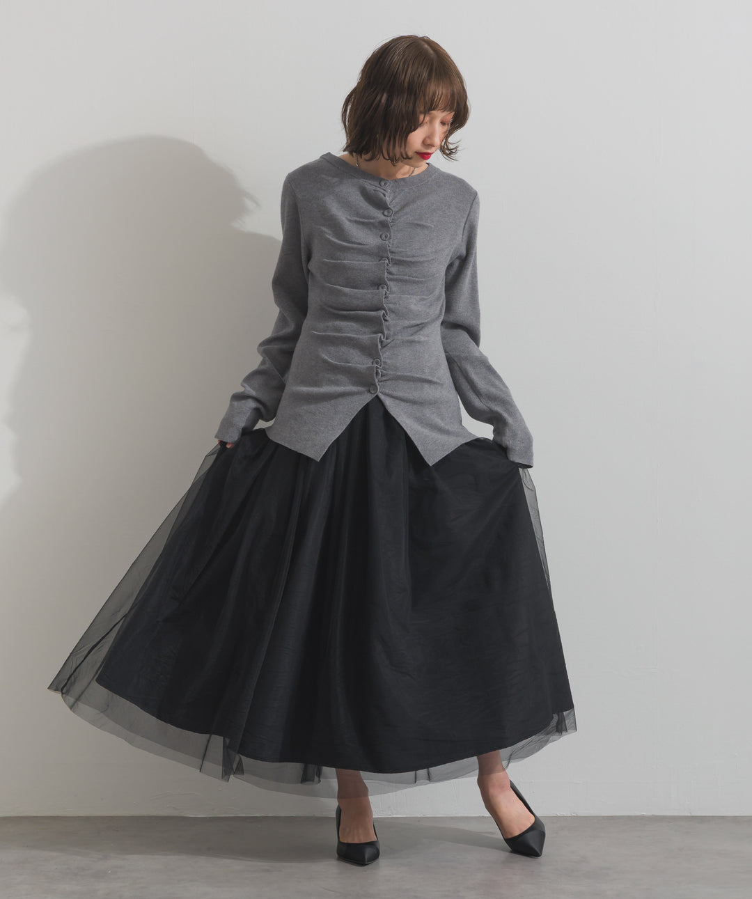 クールギャザーカーデ