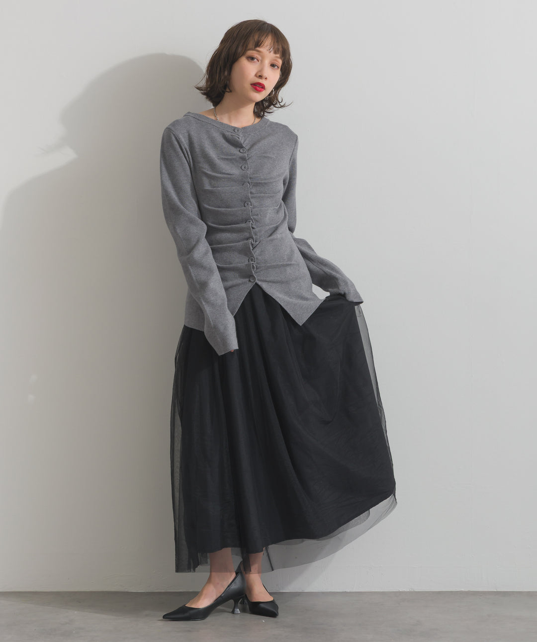 クールギャザーカーデ