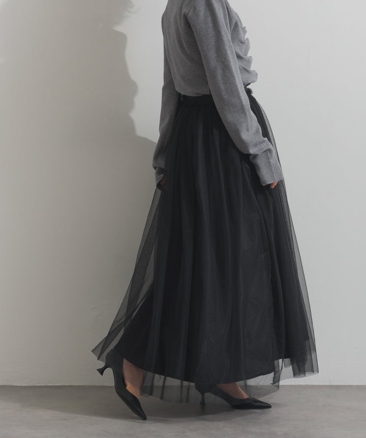 リバーシブルボリュームチュールスカート