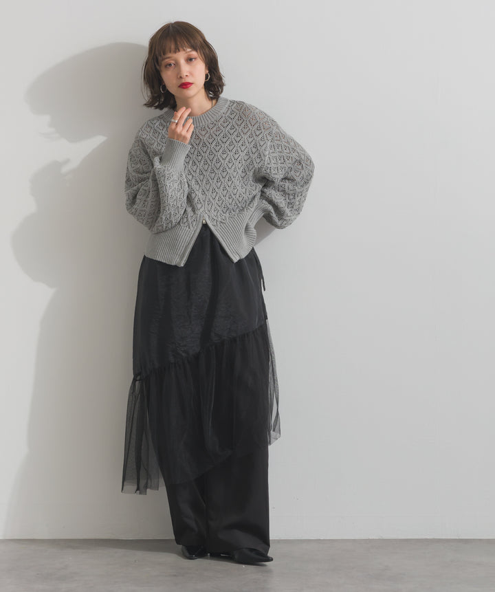 シアーレイヤードラップパンツ