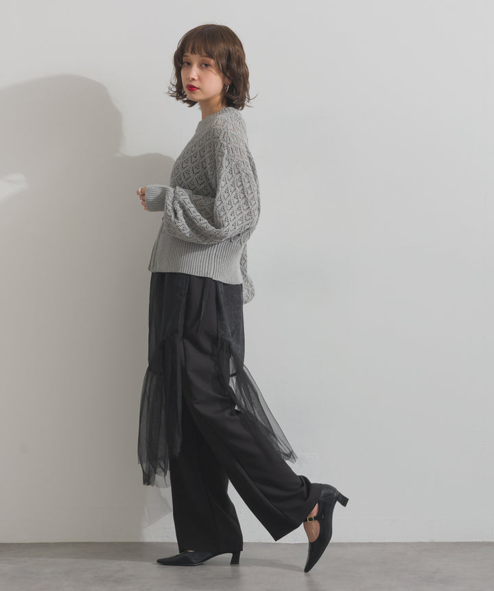 シアーレイヤードラップパンツ