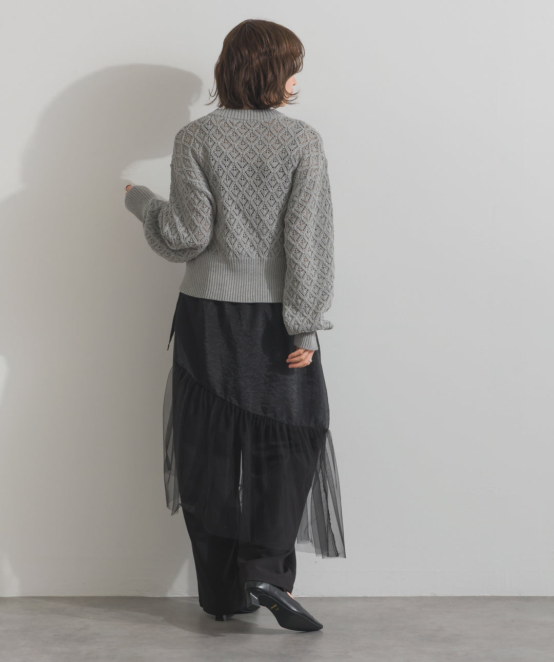 シアーレイヤードラップパンツ