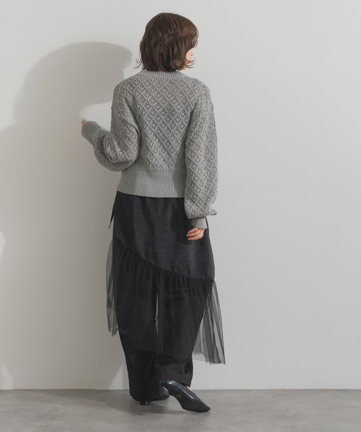 シアーレイヤードラップパンツ