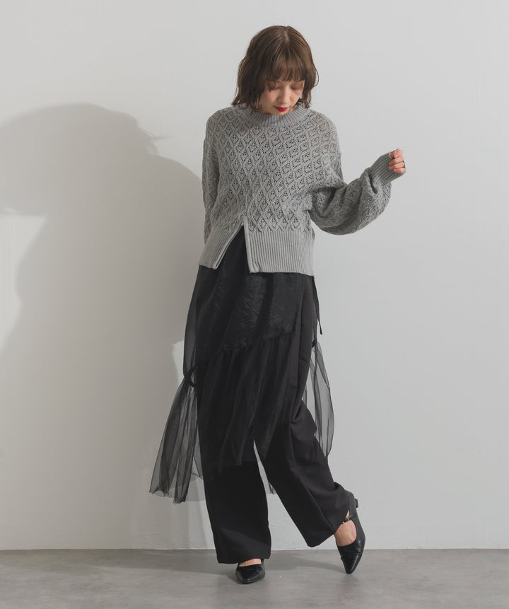 フロントスリットZIPニット