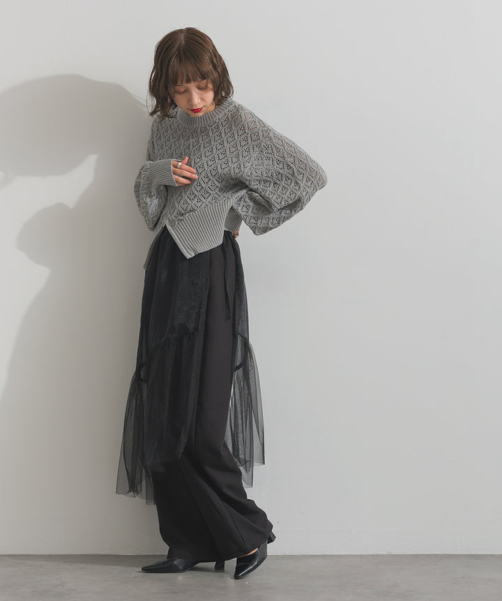 フロントスリットZIPニット