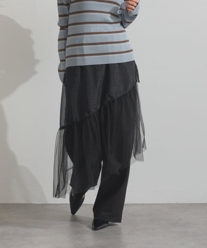 シアーレイヤードラップパンツ