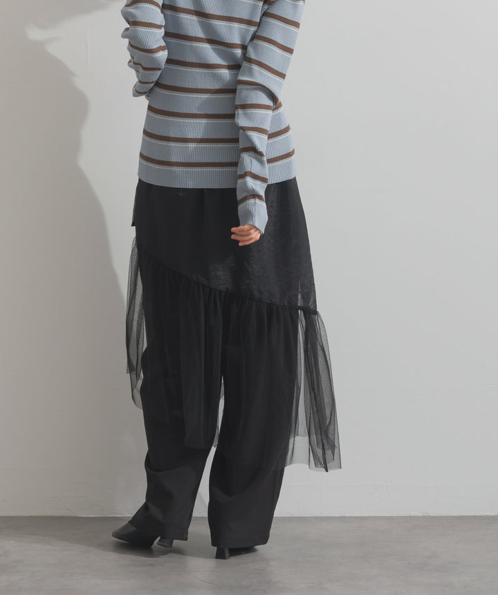 シアーレイヤードラップパンツ