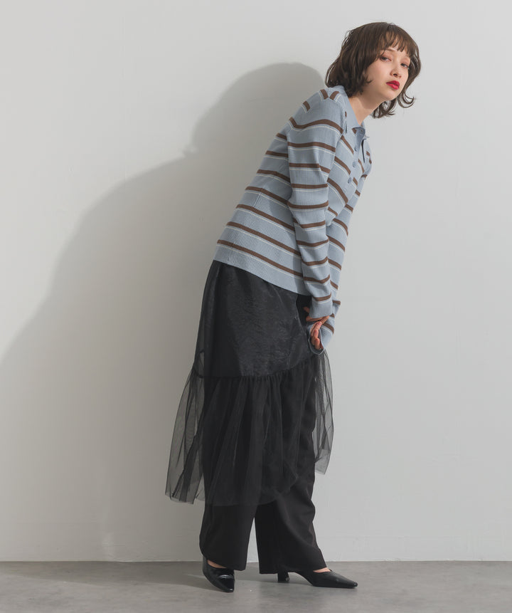 シアーレイヤードラップパンツ