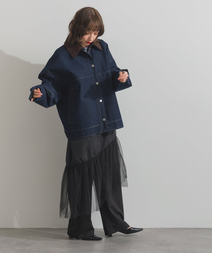 シアーレイヤードラップパンツ