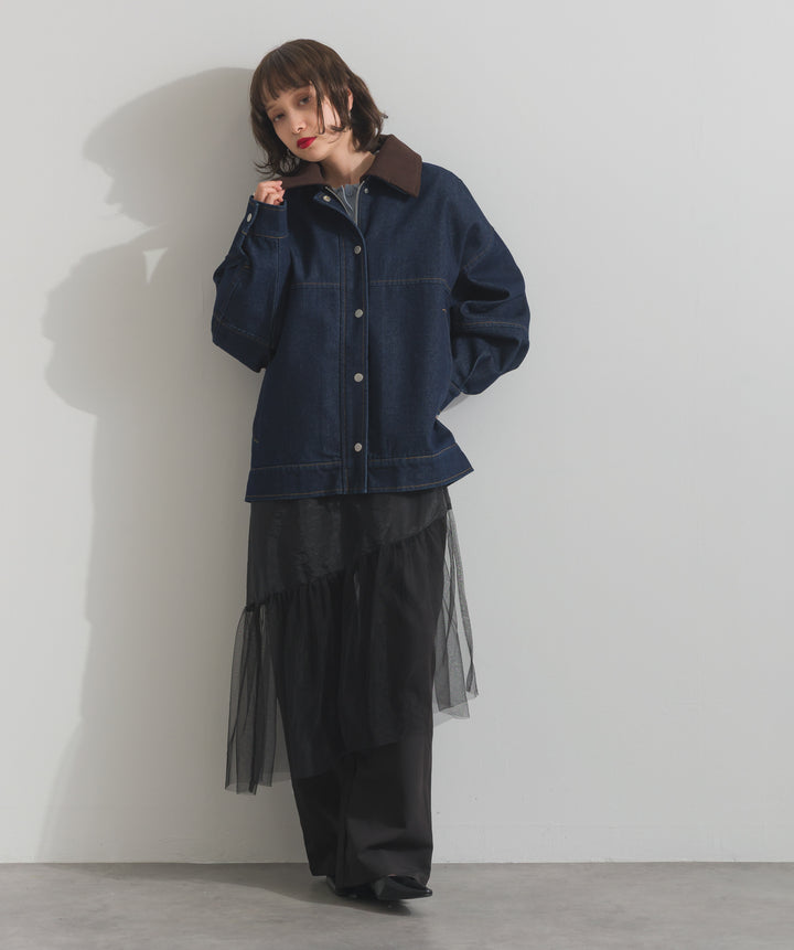 シアーレイヤードラップパンツ