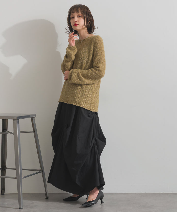 ランダムタックボリュームスカート