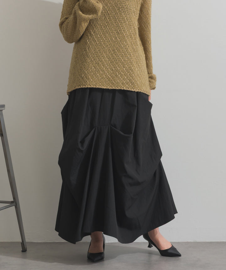 ランダムタックボリュームスカート