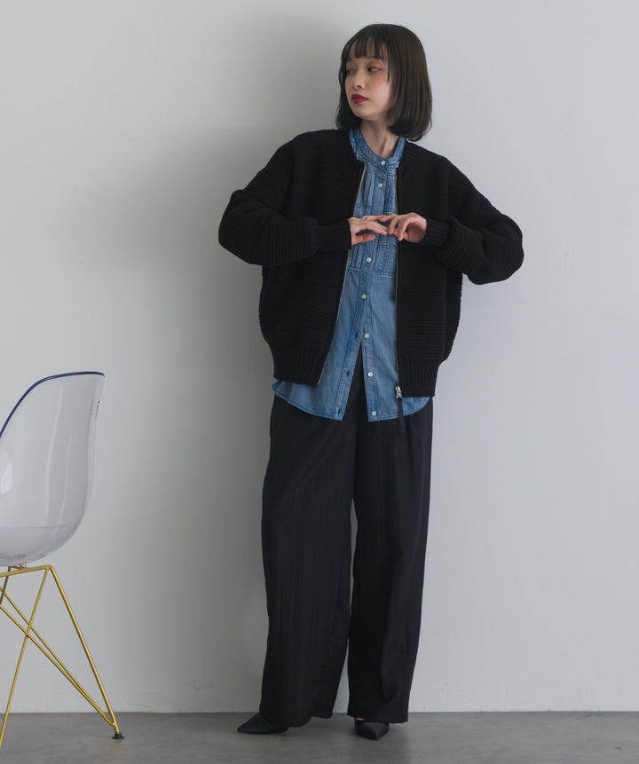 ピンタックギャザーブラウス