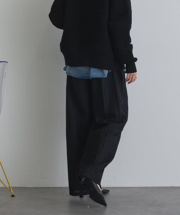リネンライクタックパンツ