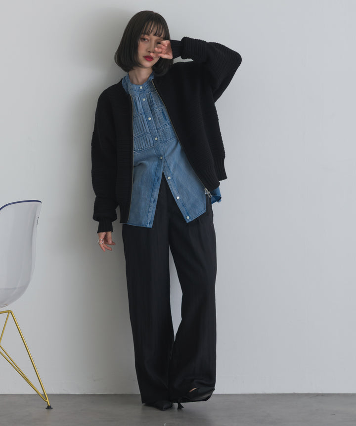 リネンライクタックパンツ