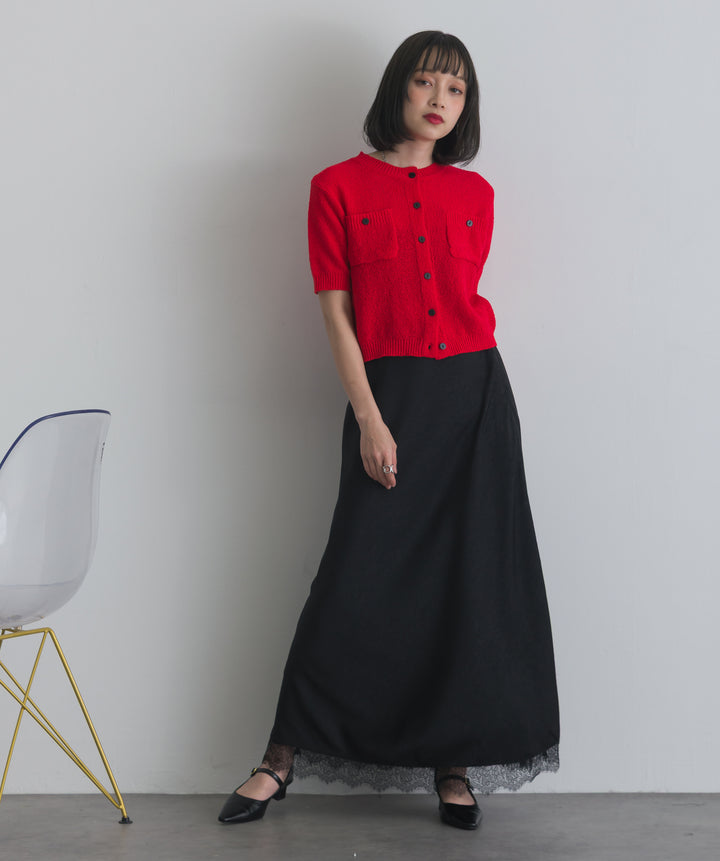 レースヘムナロースカート