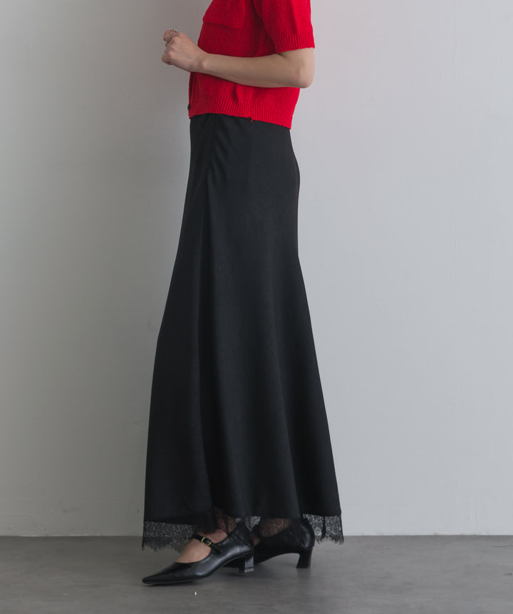 レースヘムナロースカート