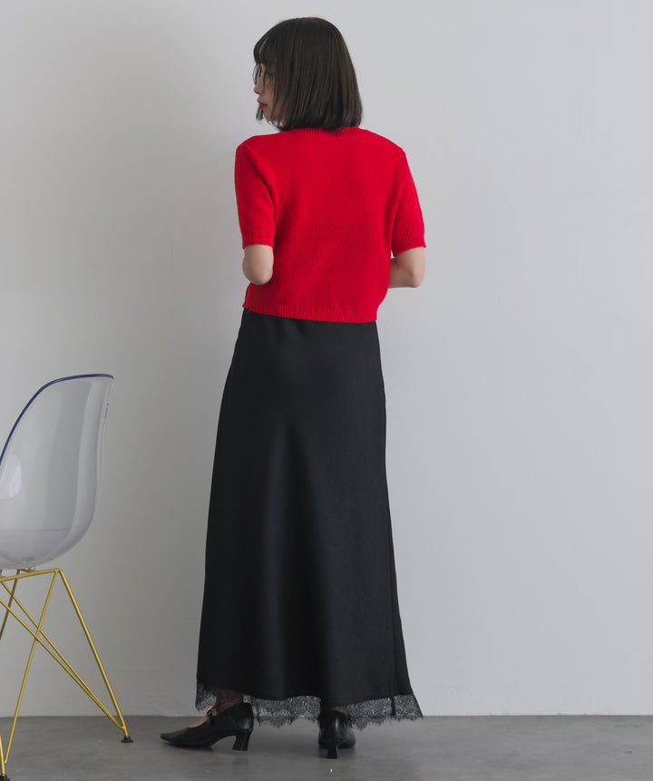 レースヘムナロースカート