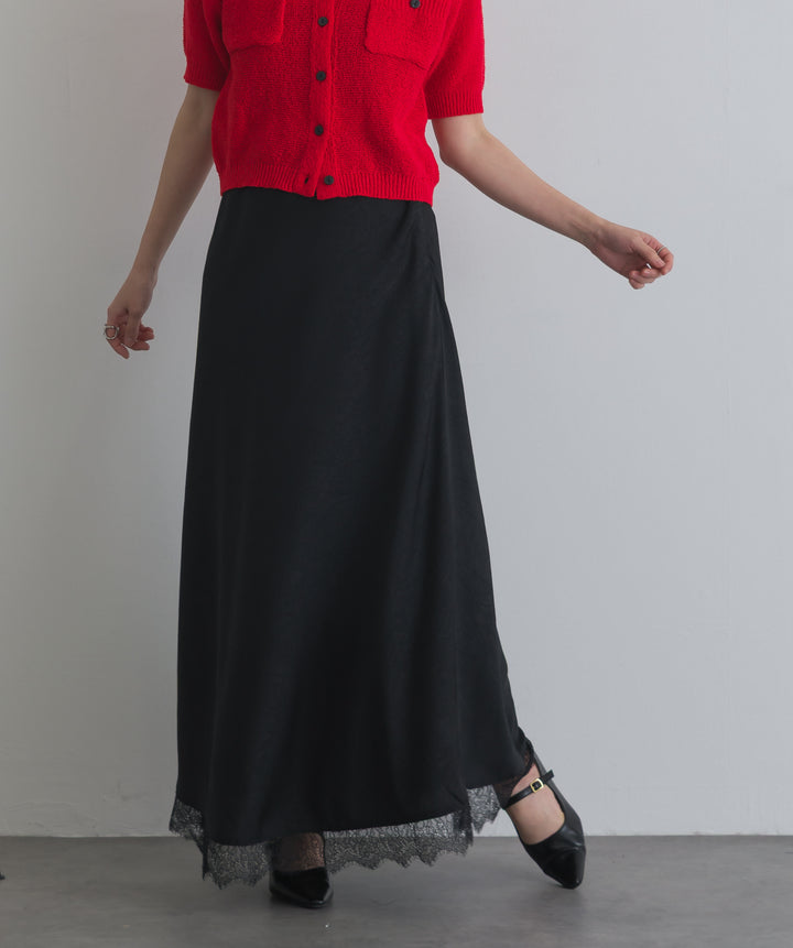 レースヘムナロースカート