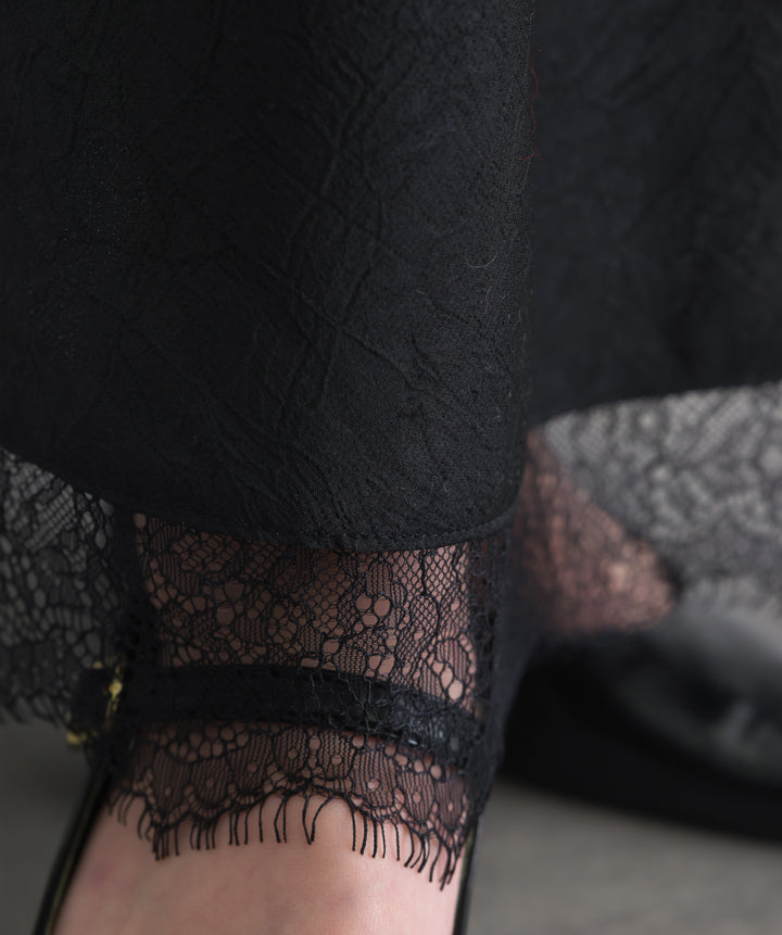 レースヘムナロースカート