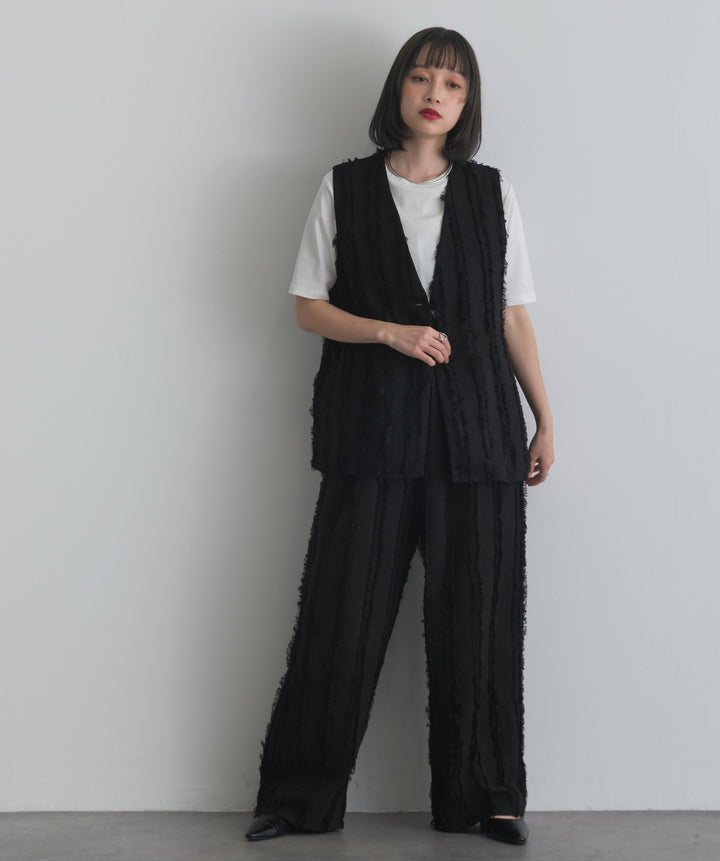 フリンジジャガードベスト