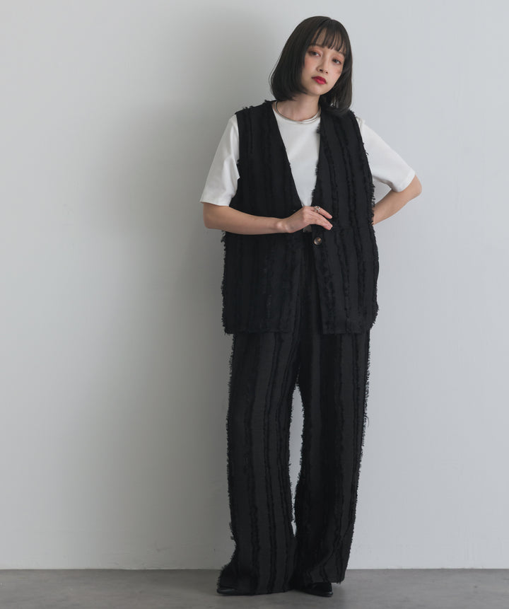 フリンジジャガードベスト