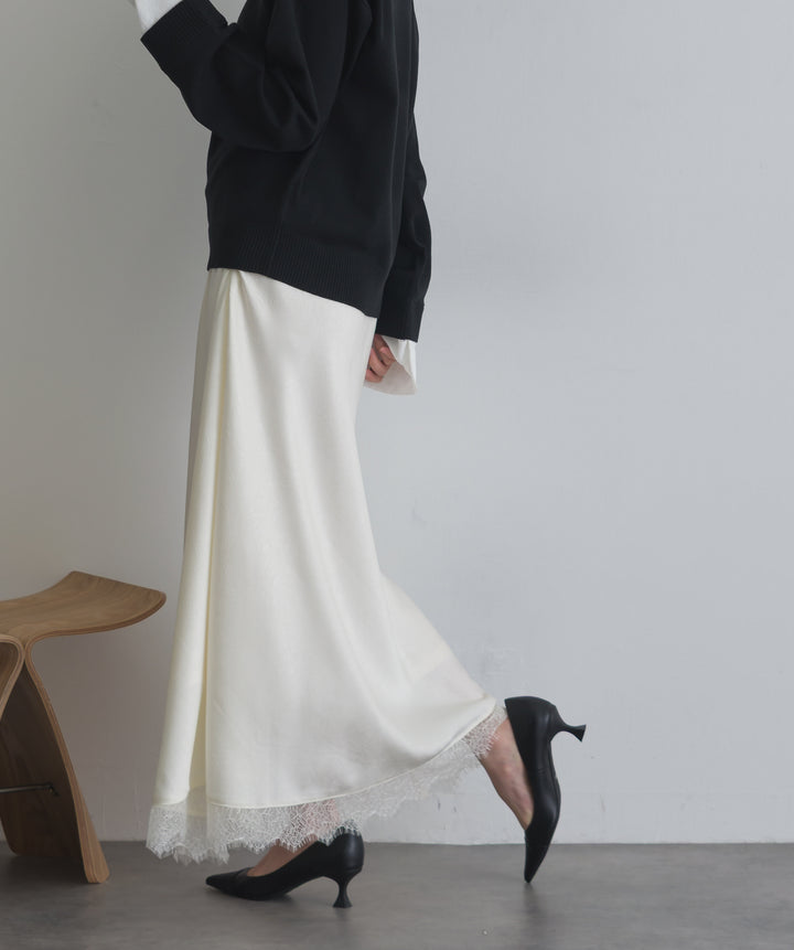 レースヘムナロースカート