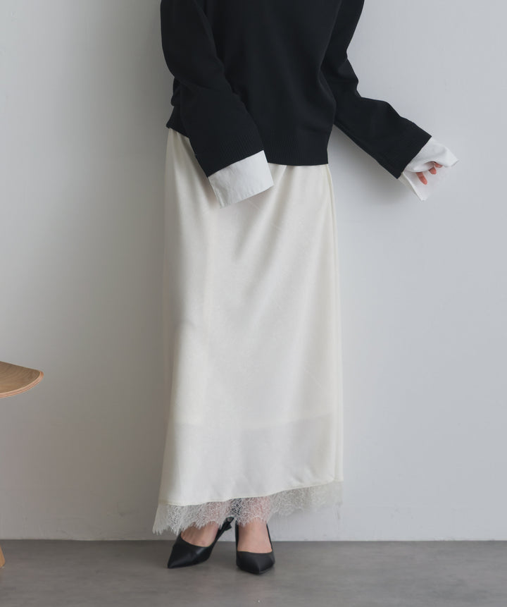 レースヘムナロースカート