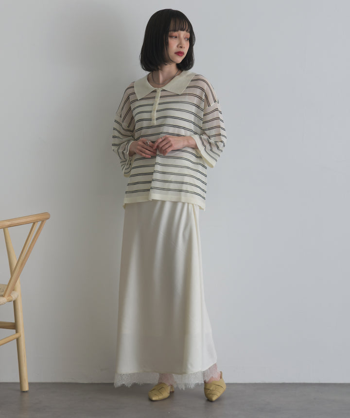 レースヘムナロースカート