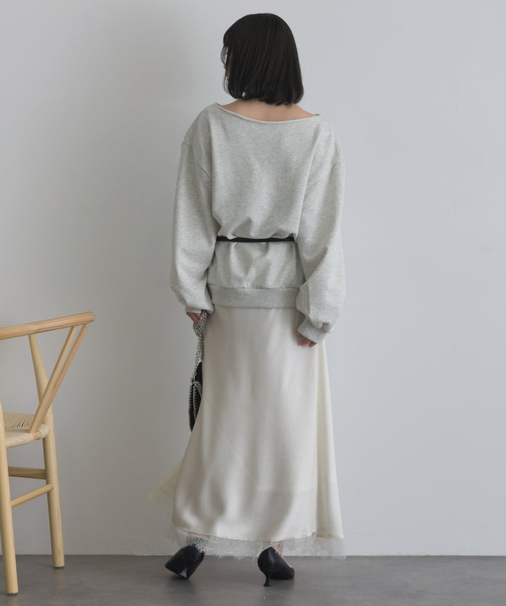 レースヘムナロースカート