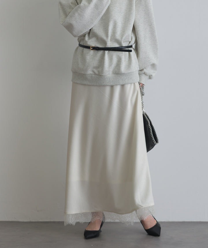 レースヘムナロースカート