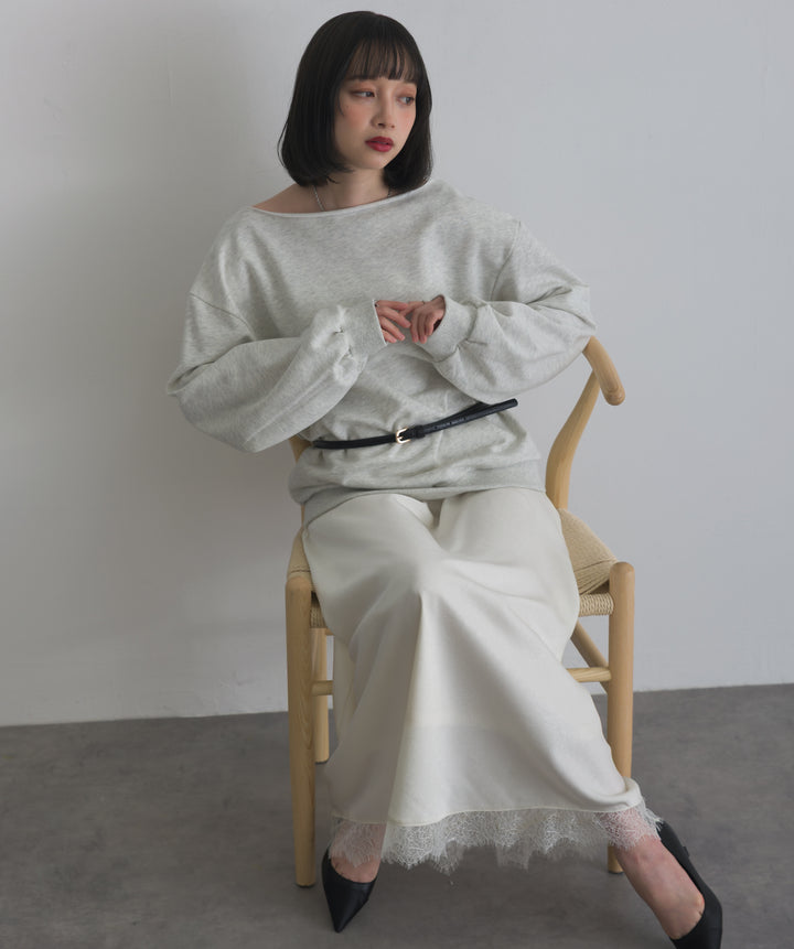 レースヘムナロースカート