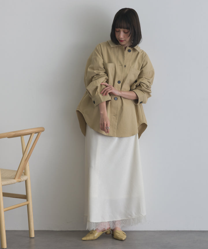 レースヘムナロースカート