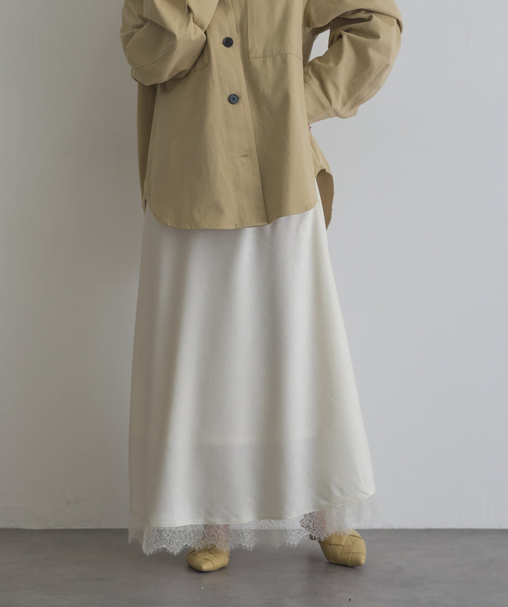 レースヘムナロースカート