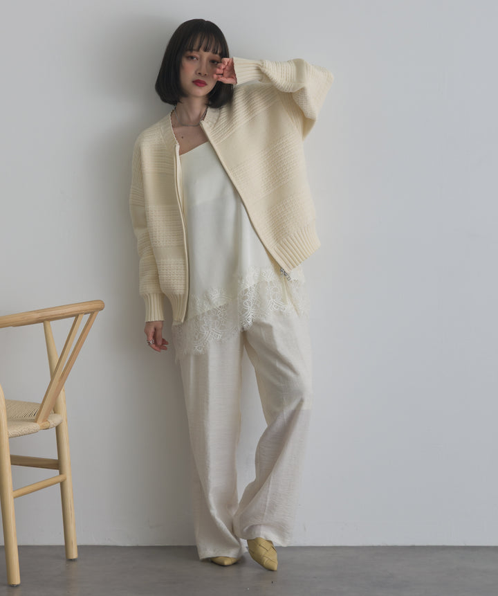 リネンライクタックパンツ