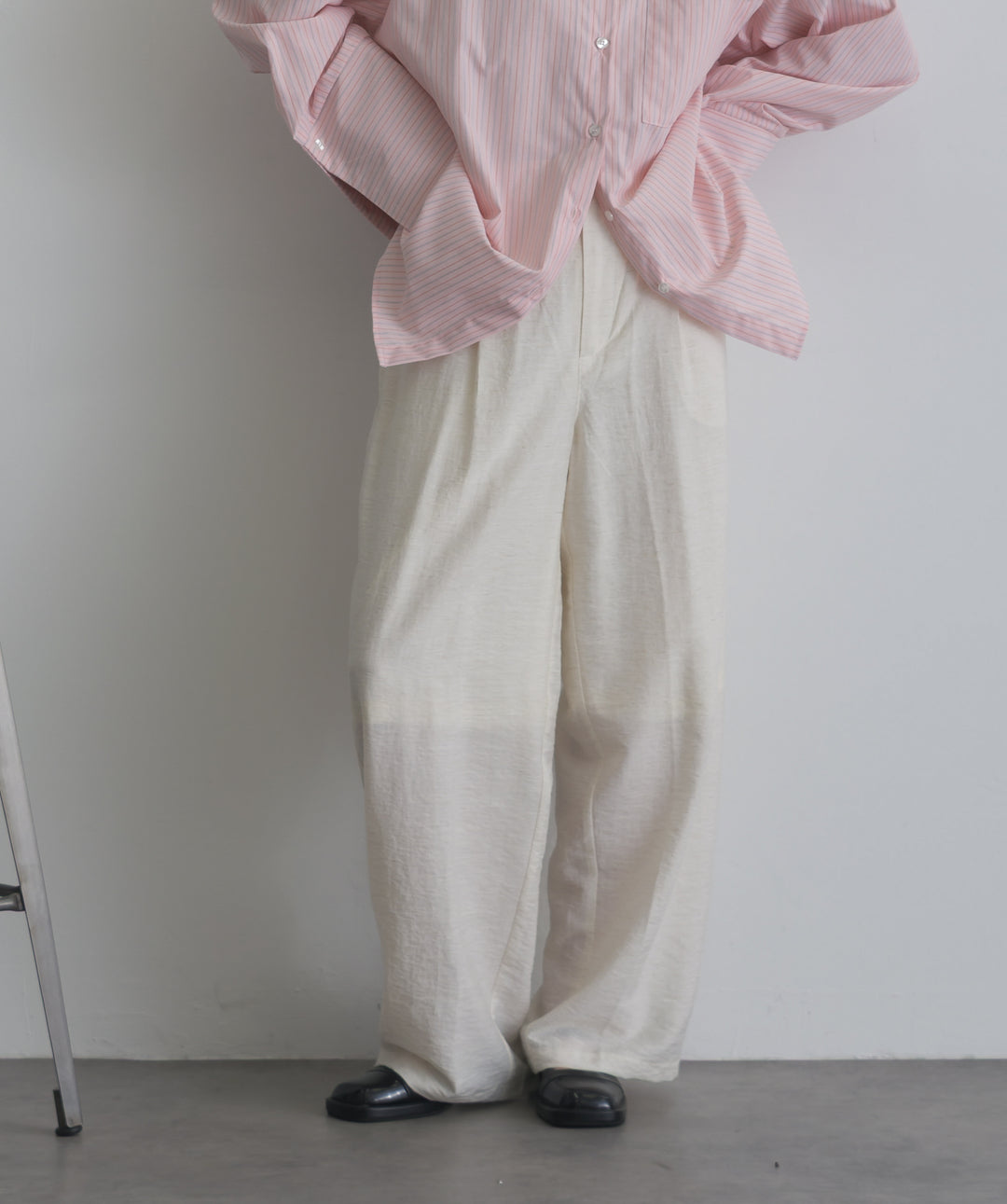 リネンライクタックパンツ