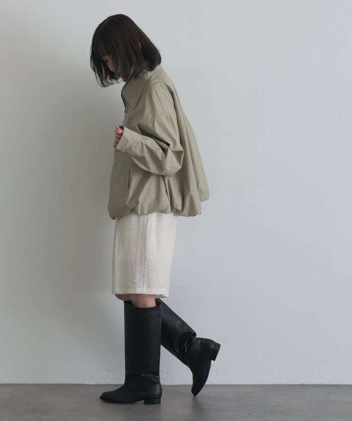 リネンライクタックハーフパンツ