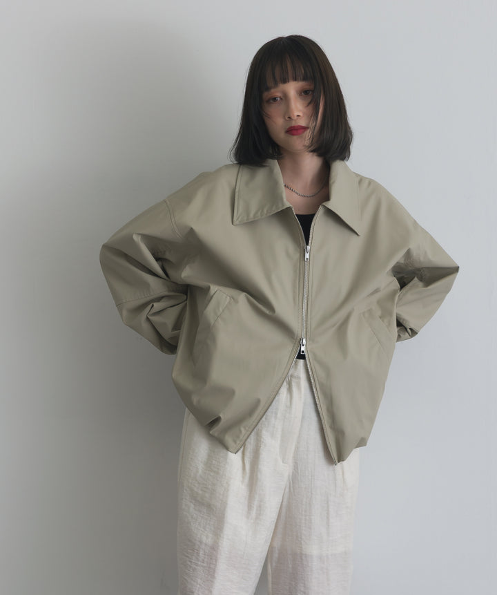 フェイクレザーバルーンジャケット