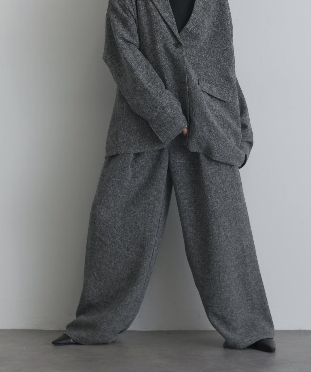サマーツイードタックパンツ
