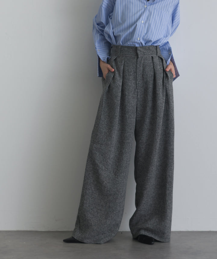 サマーツイードタックパンツ