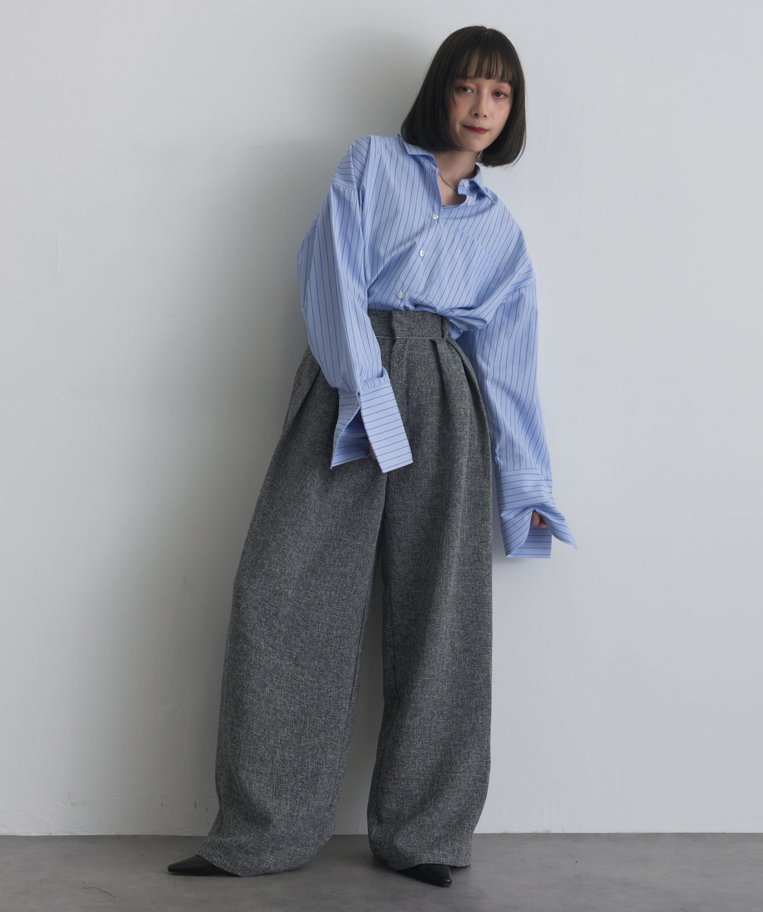 サマーツイードタックパンツ