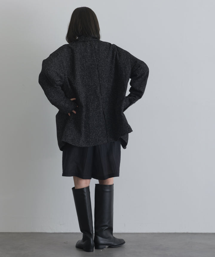 リネンライクタックハーフパンツ