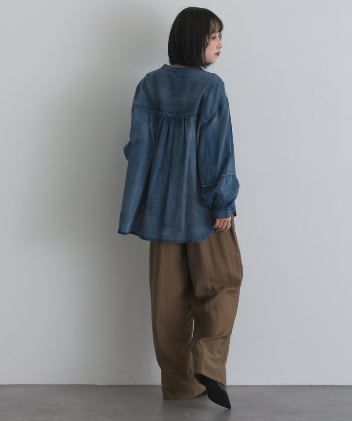 リネンライクタックパンツ