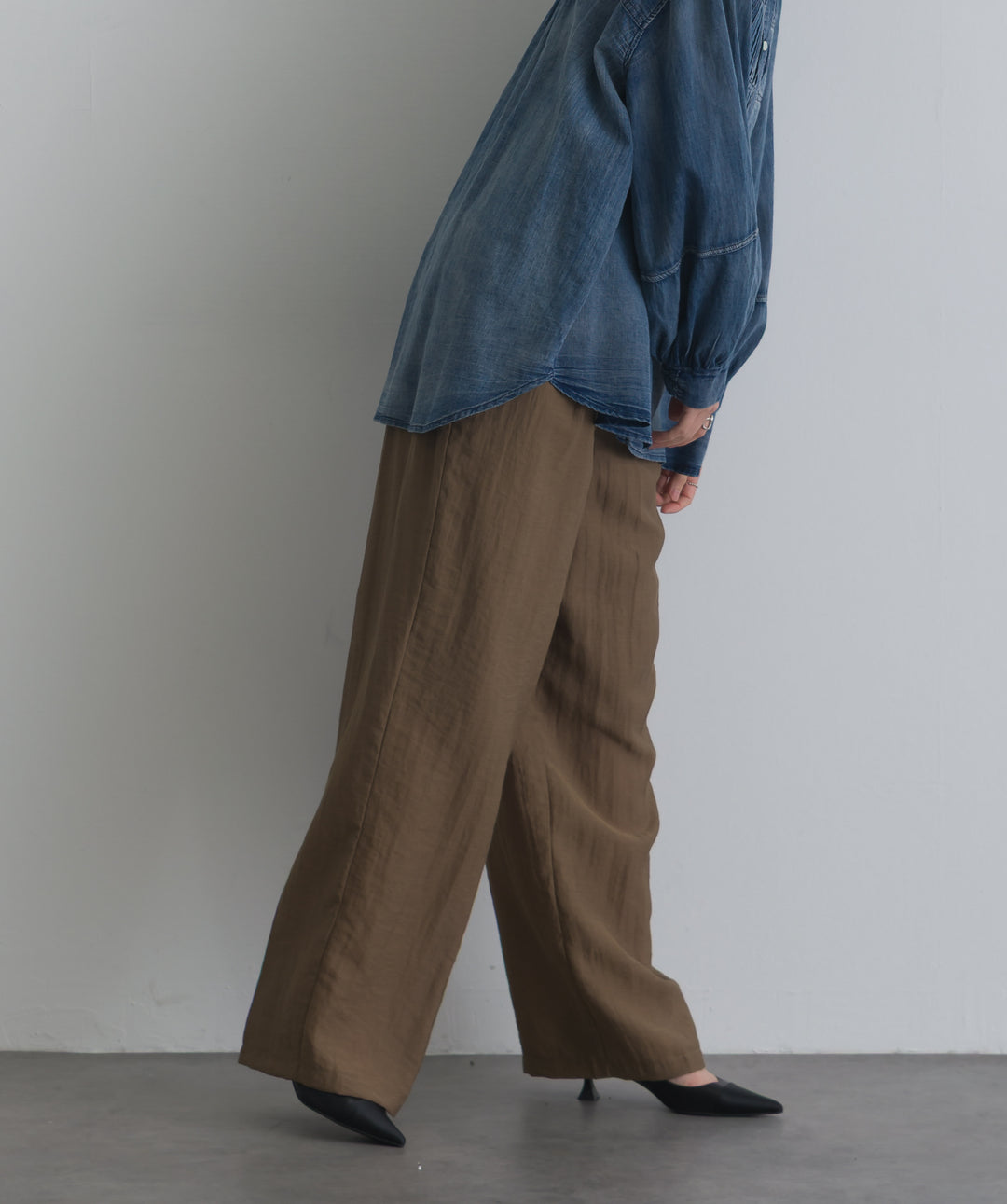 リネンライクタックパンツ