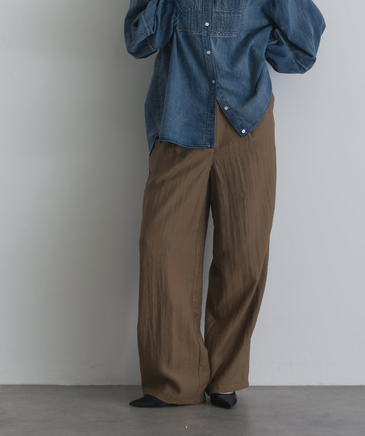 リネンライクタックパンツ
