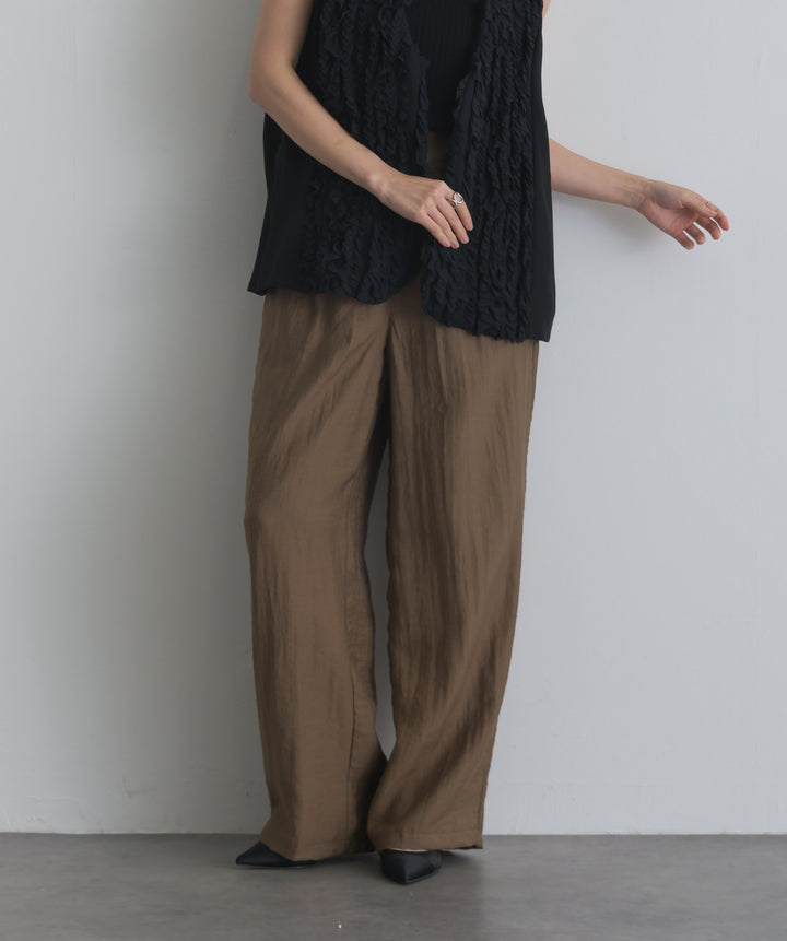 リネンライクタックパンツ
