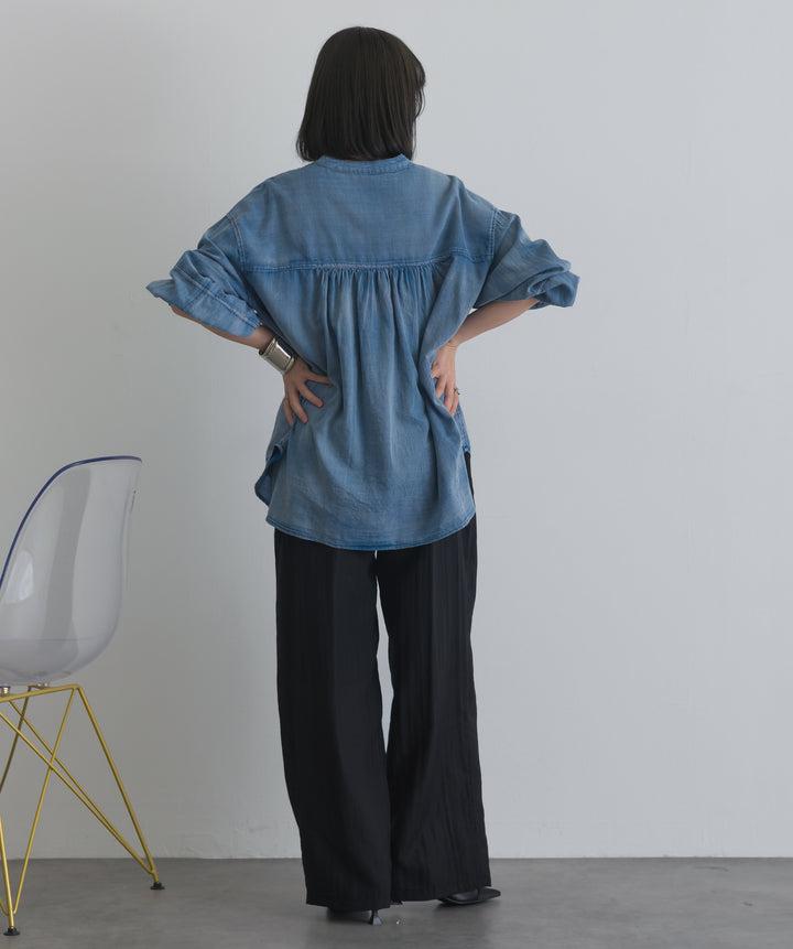 リネンライクタックパンツ